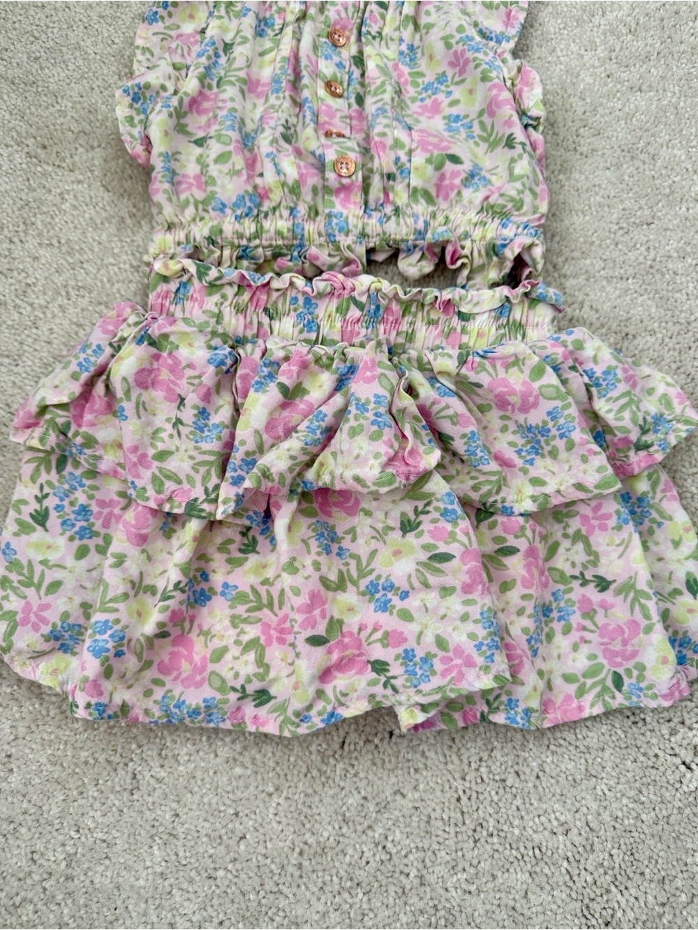 Floral Ruffle Two-Piece Set - Picture 3 of 5